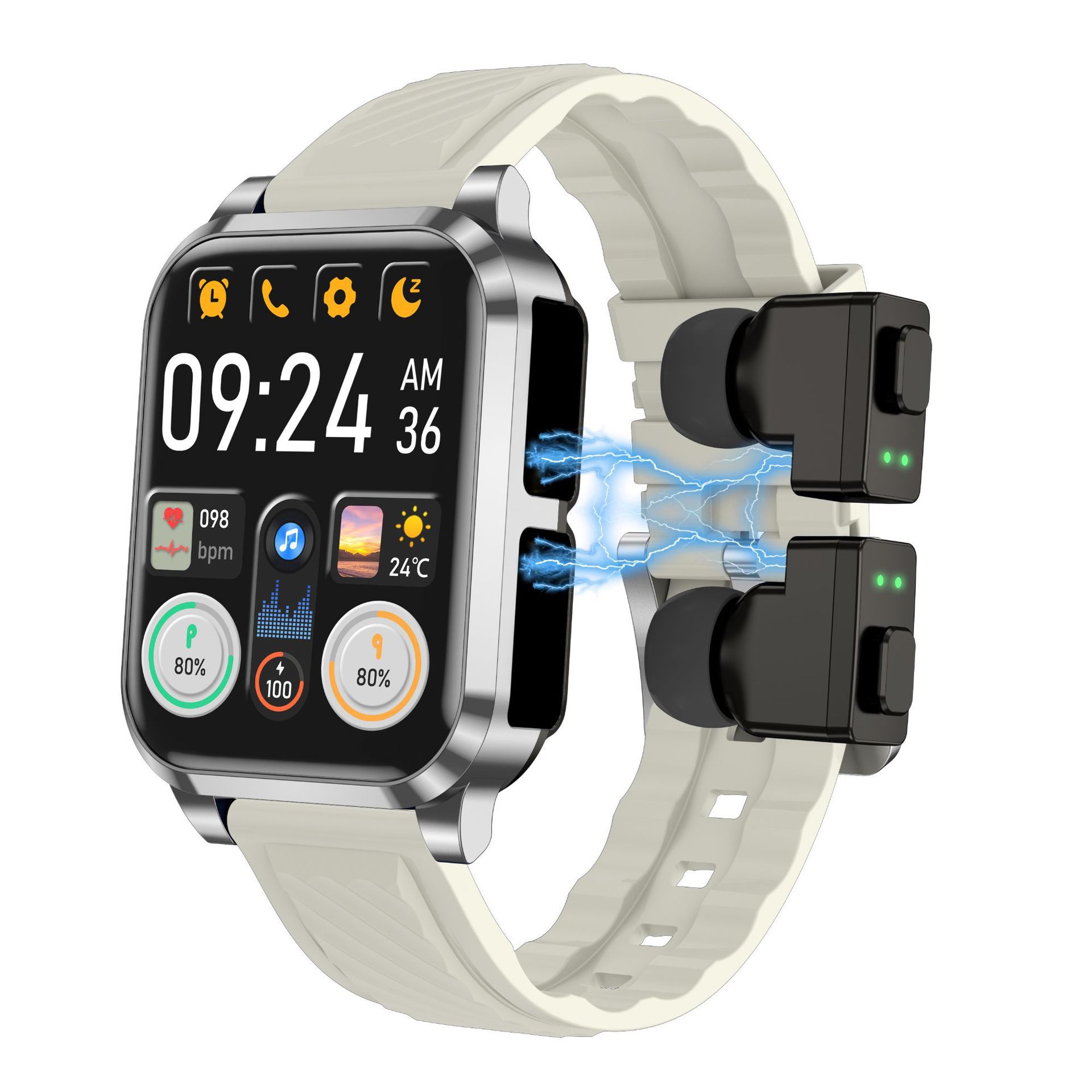 Smartwatch and Bluetooth Airpods